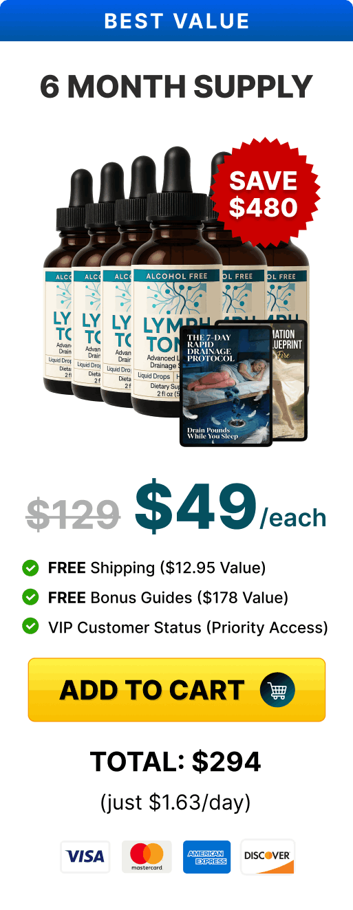 Lymph Tonic 6 bottle price 